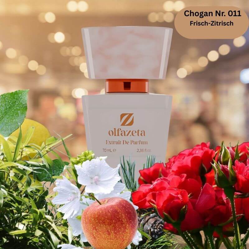 Chogan Damen Parfum Nr. 011 – frisch-zitrischer Damenduft mit Zitrone, Jasmin und Moschus