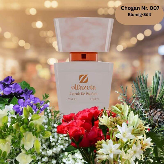 Chogan Damen Parfum Nr. 007 W Pure Gold – blumig-süßes Damenparfum mit Birne, Jasmin und Vanille